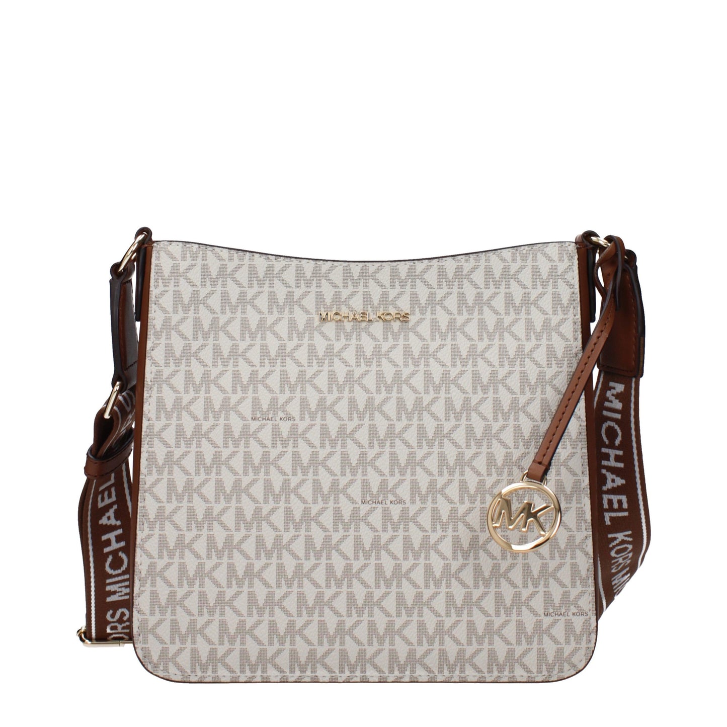 Michael Kors Beige Fabric Crossbody Bag