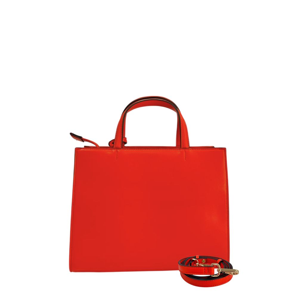 Twinset Orange Faux Leather Women Handbag
