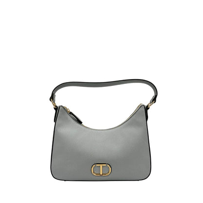 Twinset Blue PU Women Shoulder Bag
