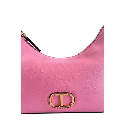 Twinset Pink PU Women Shoulder Bag