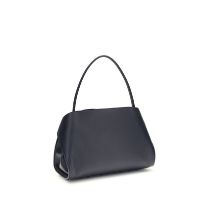 Ferragamo Blue Calf Leather Bos Taurus Shoulder Bag
