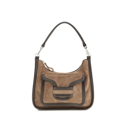Pierre Hardy Brown Calf Leather Bos Taurus Shoulder Bag