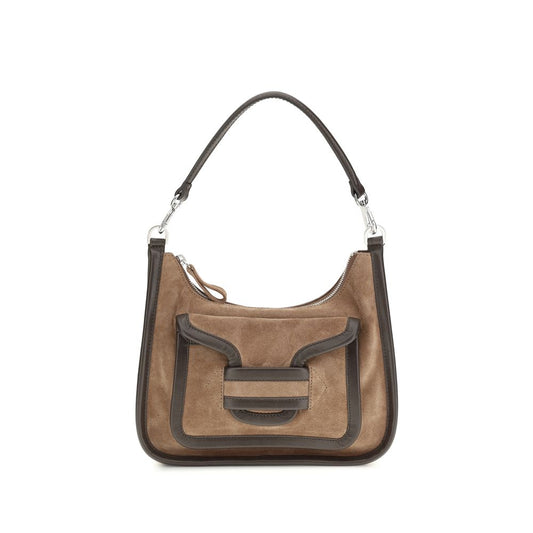 Pierre Hardy Brown Calf Leather Bos Taurus Shoulder Bag