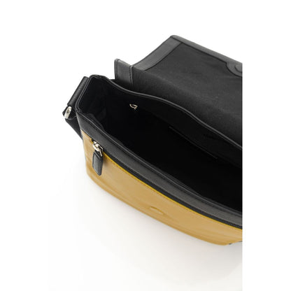 Cerruti 1881 Yellow Leather Women Crossbody Bag