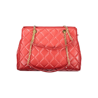 Mario Valentino Red Polyethylene Women Handbag