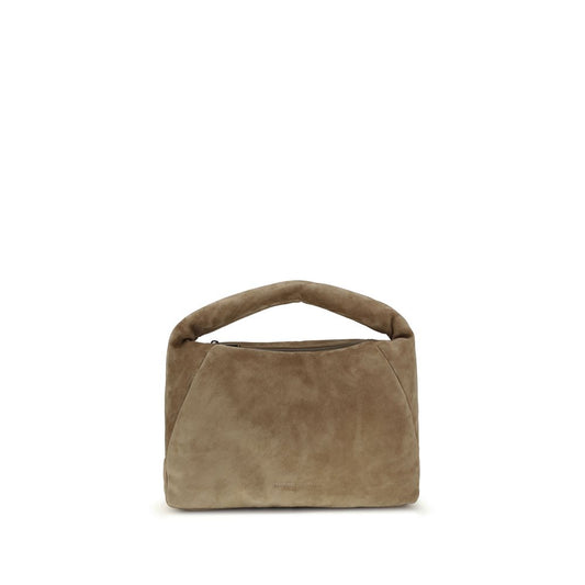 Brunello Cucinelli Beige Calf Leather Bos Taurus Handbag