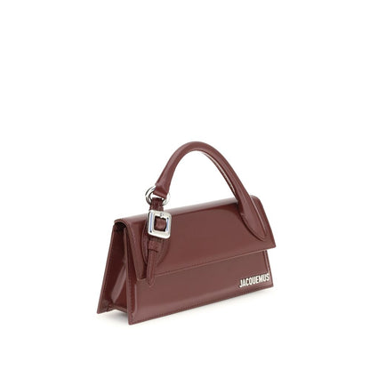 Jacquemus Bordeaux Calf Leather Bos Taurus Handbag