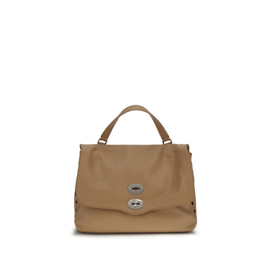 Zanellato Brown Calf Leather Bos Taurus Shoulder Bag
