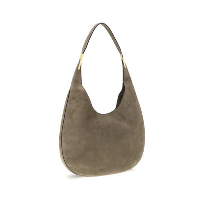 Savette Beige Calf Leather Bos Taurus Shoulder Bag